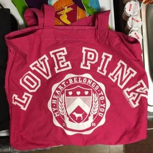 Pink Victoria Secrets Pink Tote Bag